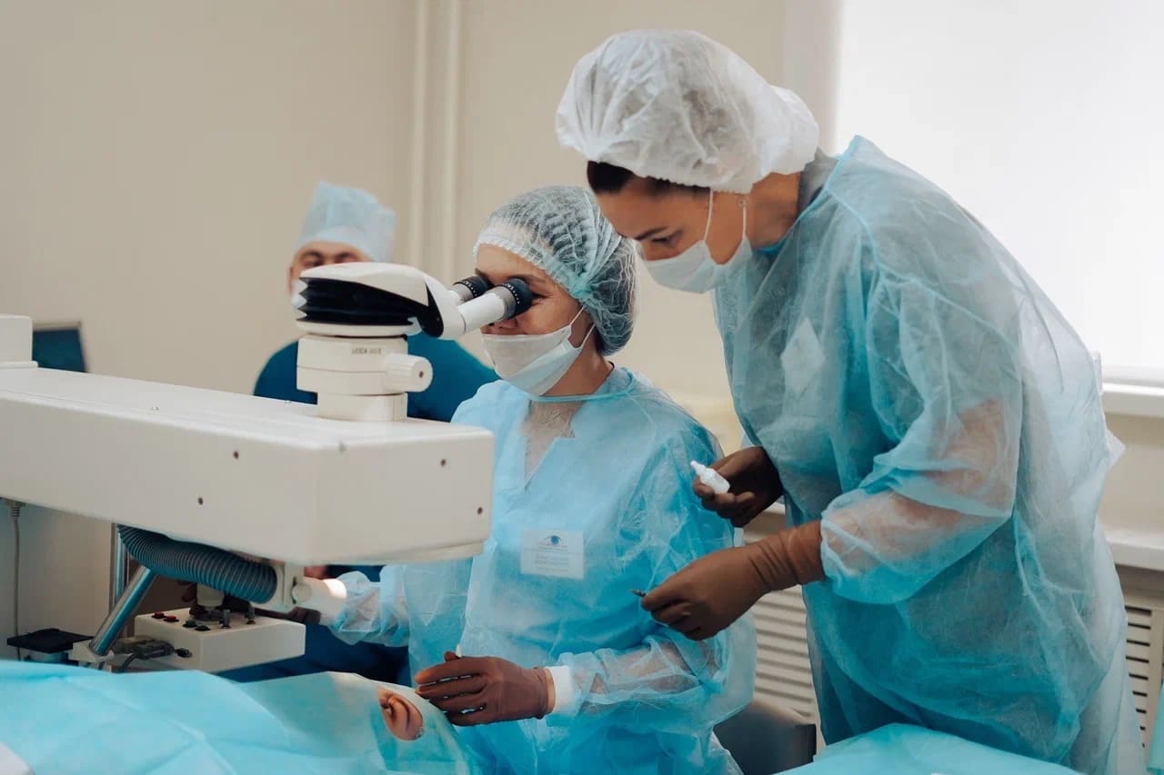 Процесс лазерной коррекции зрения в клинике Риамед Уфа